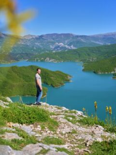 Enjoying the dreamy views at Bovilla Reservoir ๐ฟ๐ Best time to visit: spring to early autumn, when the colors are at their best.๐ Itโs only about a 1-hour drive from Tirana. The last stretch is a bit bumpy, but the views are absolutely worth it!#travel #travelgoals