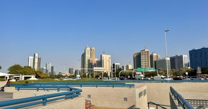 Abu Dhabi skyline real