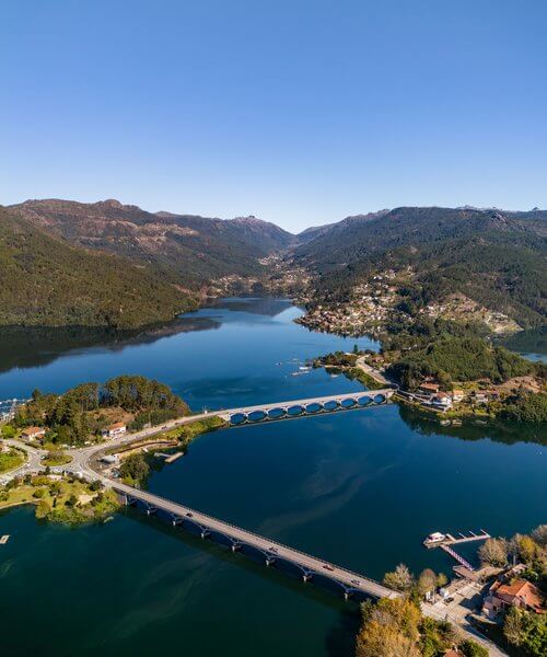 Gerês Nationalpark aus der Luft
