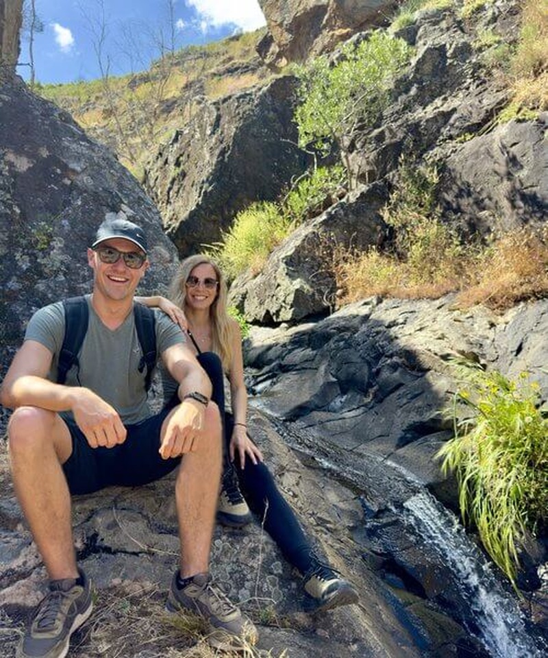 Waterfall hike inland