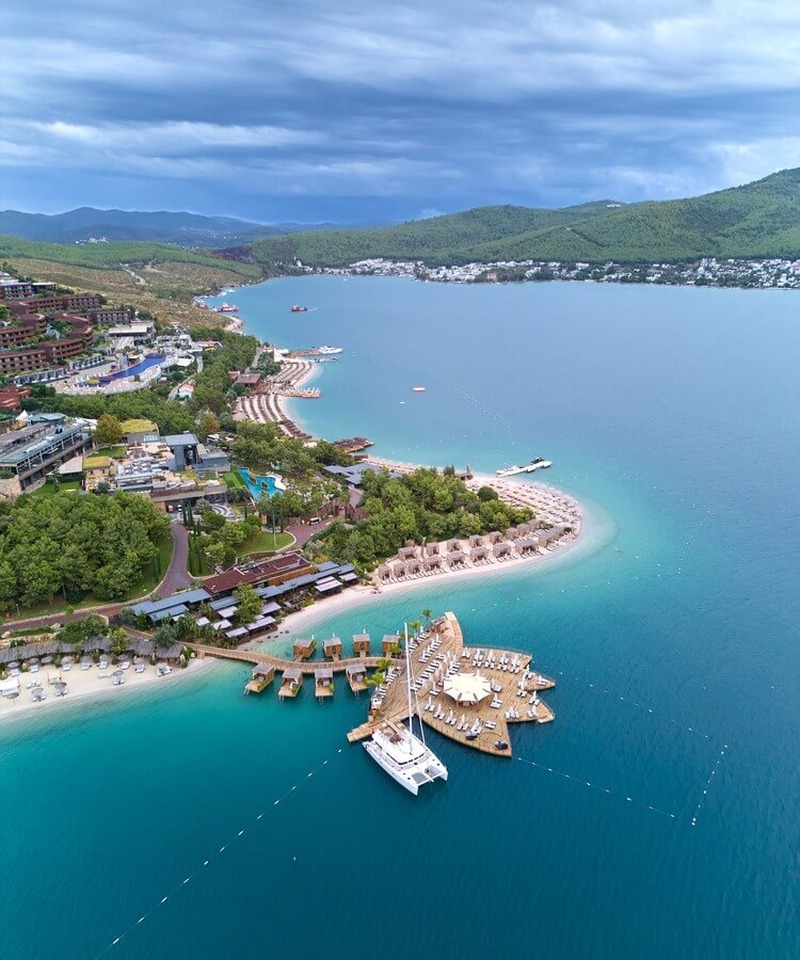 Bodrum Küste Drohne