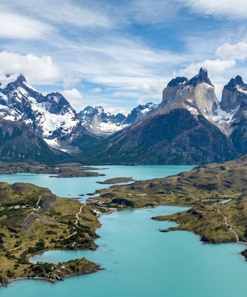 Marmorhöhlen Patagonien Chile Drohne