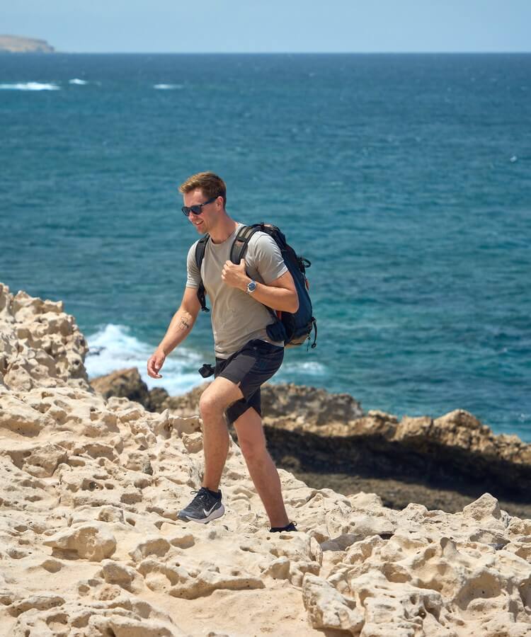 Max Haase with a NOMOS watch on his wrist
