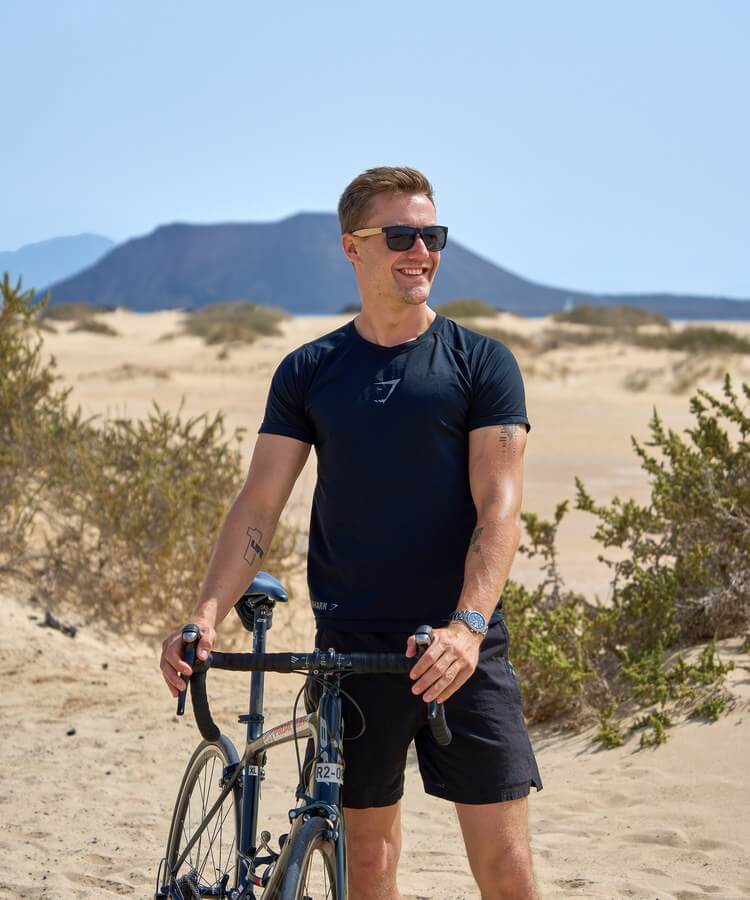 Max Haase out and about with a NOMOS watch