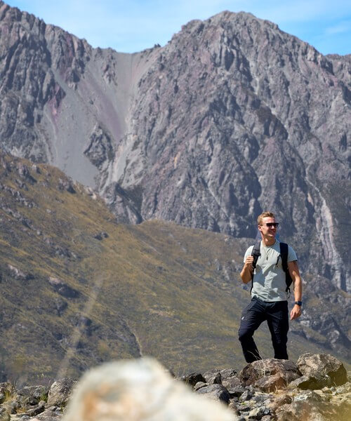 Bergwandern in den neuseeländischen Alpen