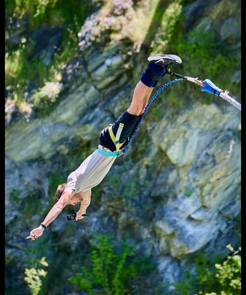 Bungee Jumping Nahaufnahme Queenstown