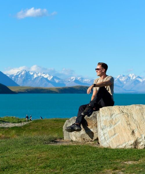 Lake Pukaki mit türkisem Gletscherwasser
