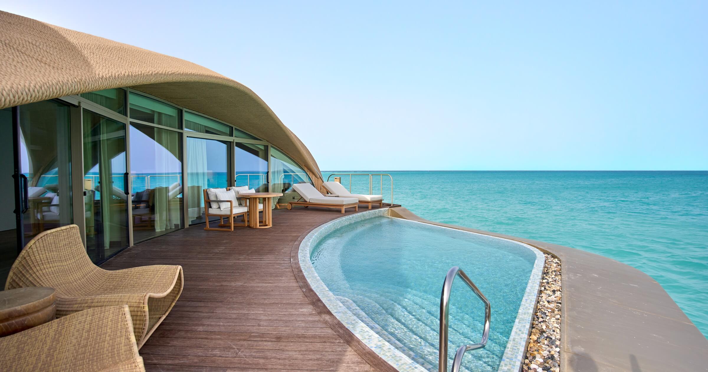 Overwater suite with pool on the Red Sea in Saudi Arabia, Visit Saudi campaign