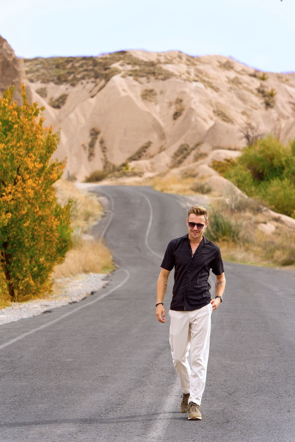 Max Haase on a street in Cappadocia
